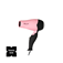 Blow Air Pocket Professionele Reis Mini haardroger Roze
